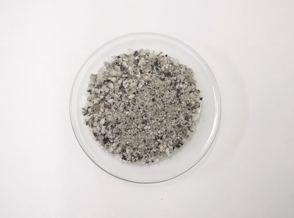 Aggregate with binder removed, from a sample taken from a Stone Initiatives Melbourne heritage project.